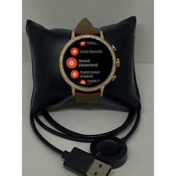 Fossil Gen 4 Authentic Digital Dial Smart Watch Custom Band FTW6015 QT454 - Picture 1 of 12